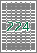 7x32 圓角有邊標籤貼紙